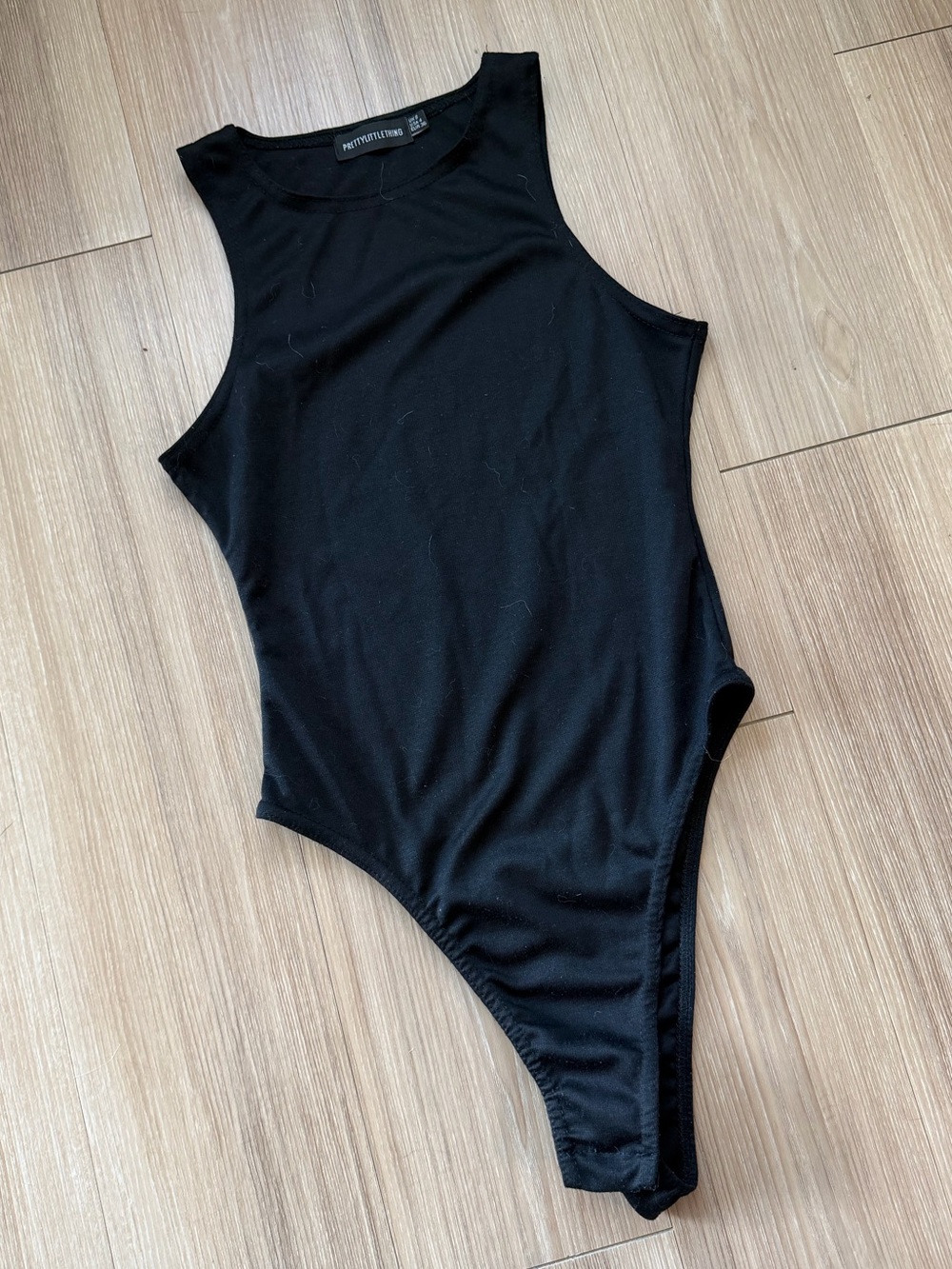 PrettyLittleThing Black High Neck Bodysuit
